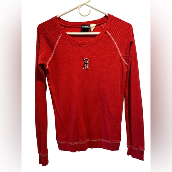 Concepts Sports Red Sox thermal waffle knit long sleeve red shirt - Picture 1 of 6